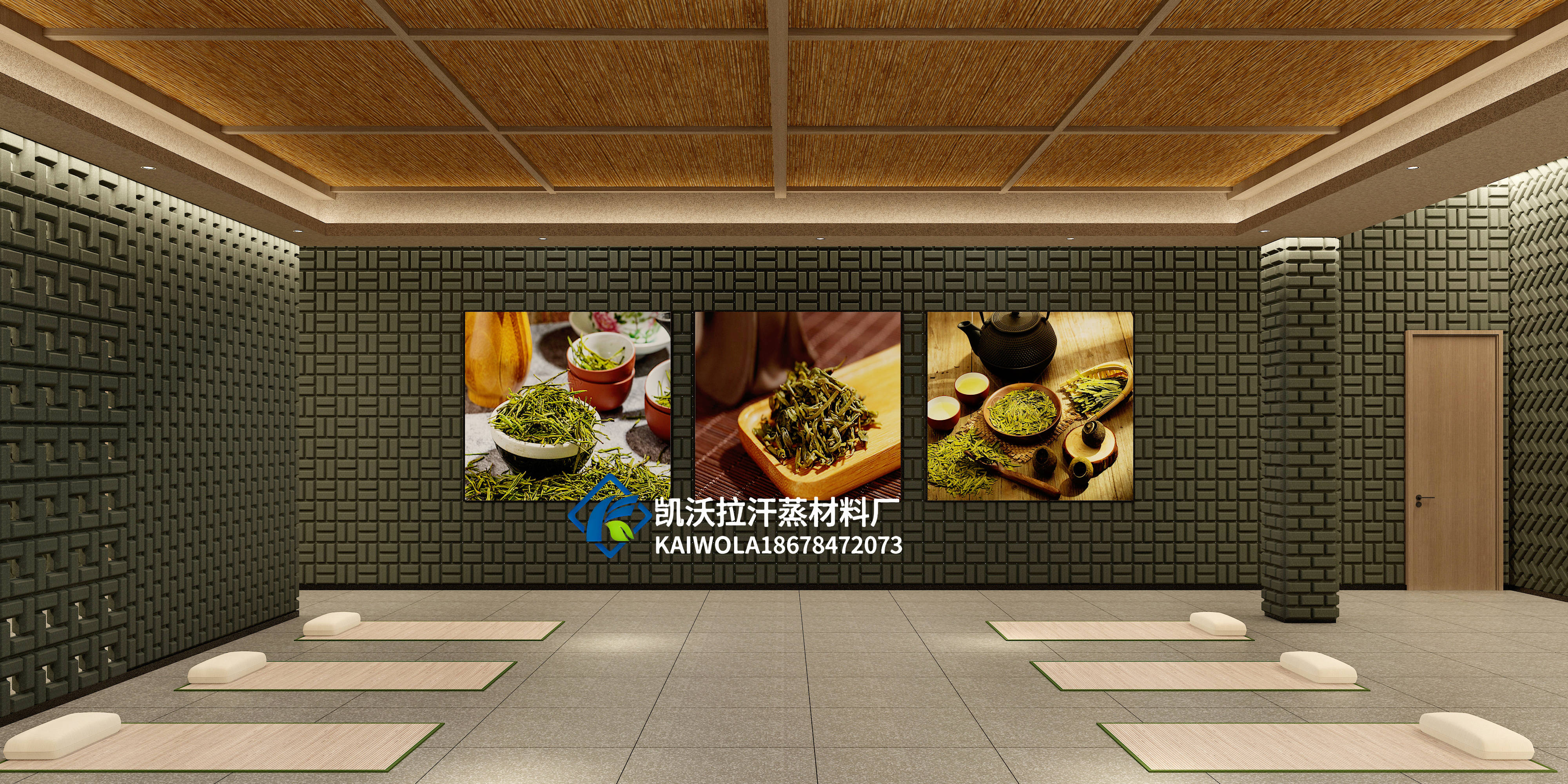 茶舍禅意装饰首选！龙井茶砖天然茶香打造沉